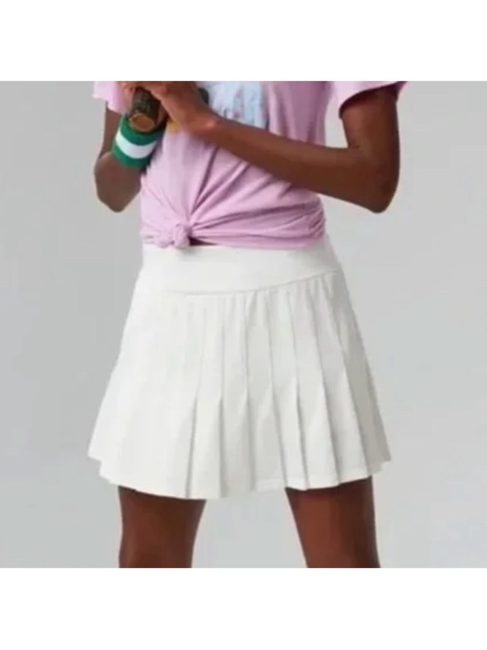 Tuckernuck XL White and Fresh Buds Tennis skort Skirt perfect con smoke pet free